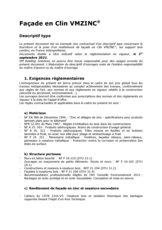 Descriptif type Clin VMZINC